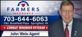 Farmers Insurance - John Weis Sponsorship Banner